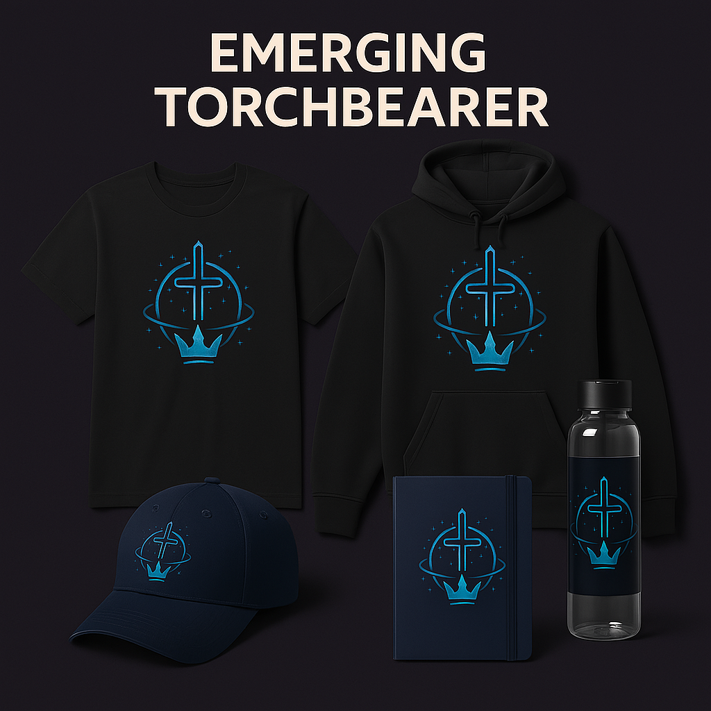 Christian hoodie, T-shirt, cap, journal and bottle